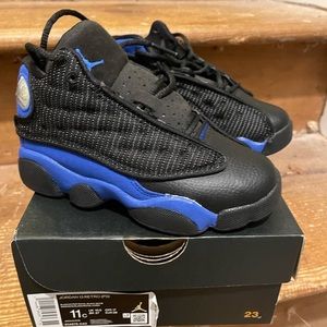 Kids Air Jordan 13  Blue/Hyper Royal - may have been worn once- no damage